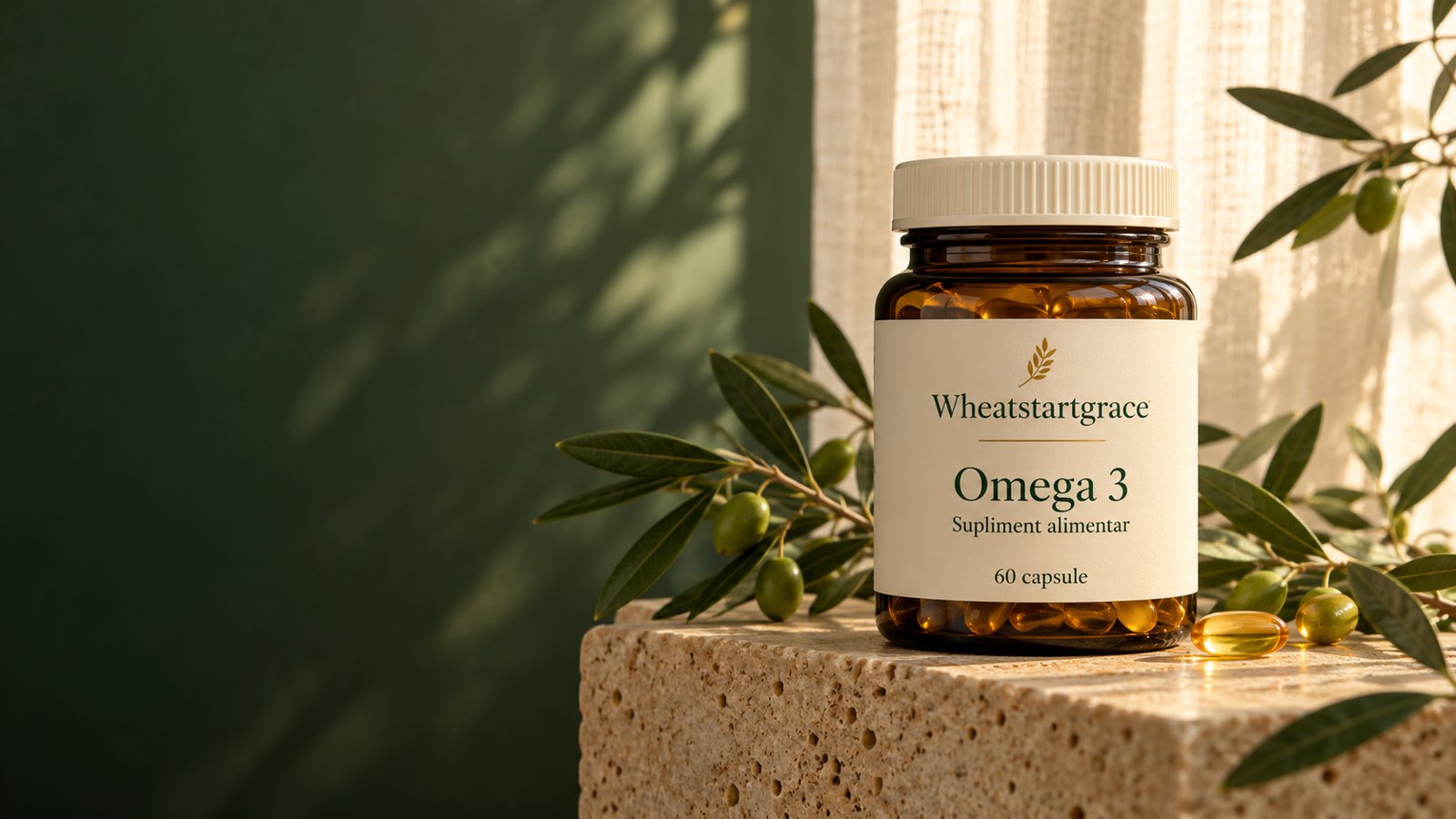 Compoziție de produs Wheatstartgrace în lumină naturală