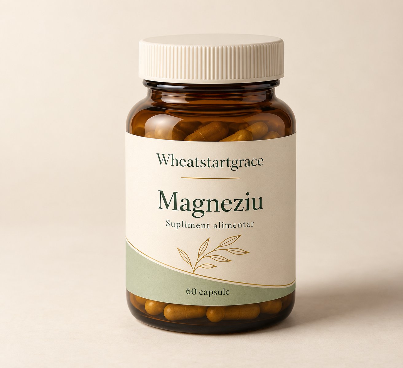Wheatstartgrace — flacon Magneziu, 60 capsule