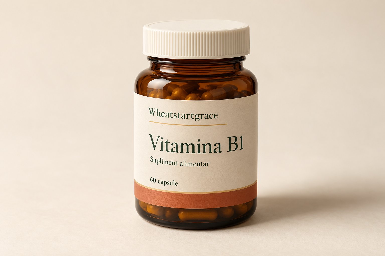 Wheatstartgrace — flacon Vitamina B1, 60 capsule